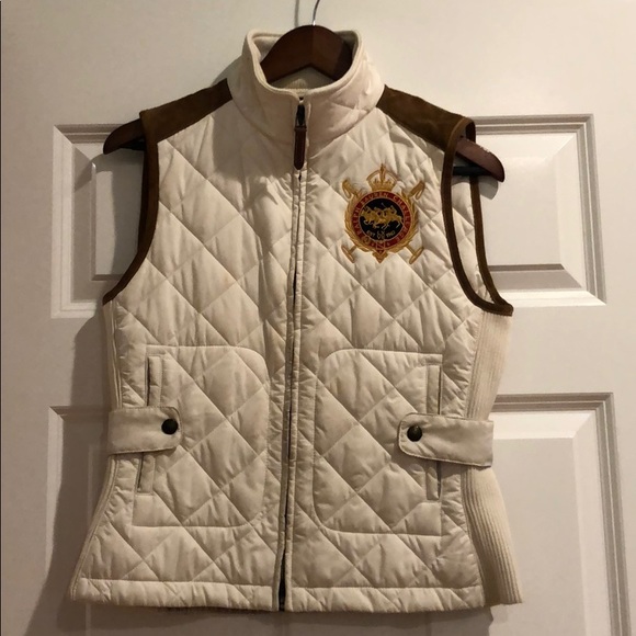 white ralph lauren vest